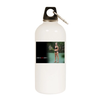 Jennifer Love Hewitt White Water Bottle With Carabiner