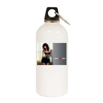 Jennifer Love Hewitt White Water Bottle With Carabiner