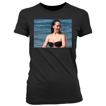 Jennifer Love Hewitt Women's Junior Cut Crewneck T-Shirt