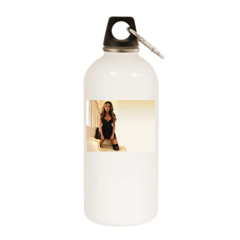 Jennifer Love Hewitt White Water Bottle With Carabiner