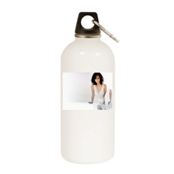 Jennifer Love Hewitt White Water Bottle With Carabiner