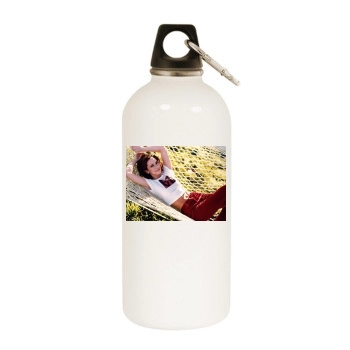 Jennifer Love Hewitt White Water Bottle With Carabiner