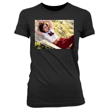 Jennifer Love Hewitt Women's Junior Cut Crewneck T-Shirt