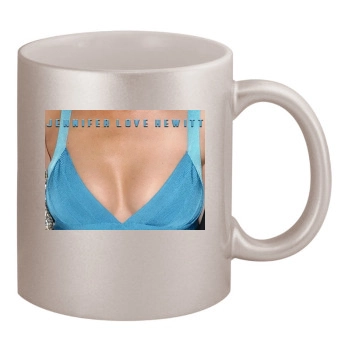 Jennifer Love Hewitt 11oz Metallic Silver Mug