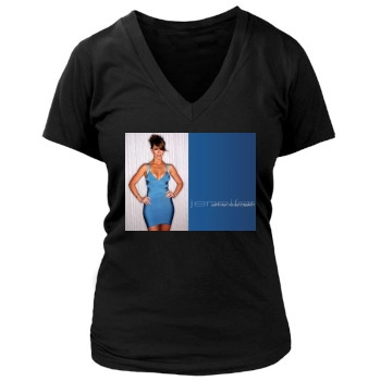 Jennifer Love Hewitt Women's Deep V-Neck TShirt