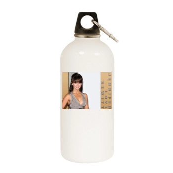 Jennifer Love Hewitt White Water Bottle With Carabiner