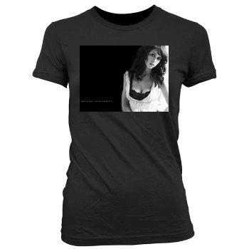 Jennifer Love Hewitt Women's Junior Cut Crewneck T-Shirt