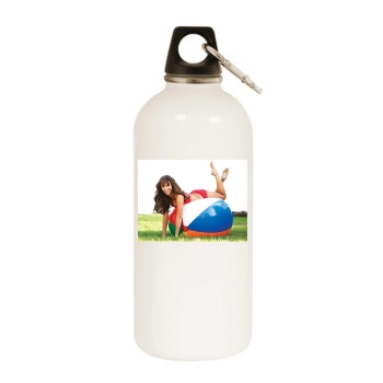 Jennifer Love Hewitt White Water Bottle With Carabiner