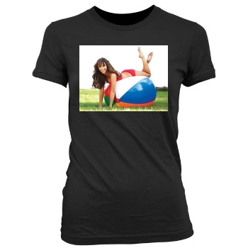 Jennifer Love Hewitt Women's Junior Cut Crewneck T-Shirt