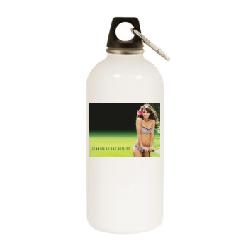 Jennifer Love Hewitt White Water Bottle With Carabiner