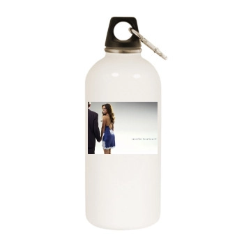 Jennifer Love Hewitt White Water Bottle With Carabiner