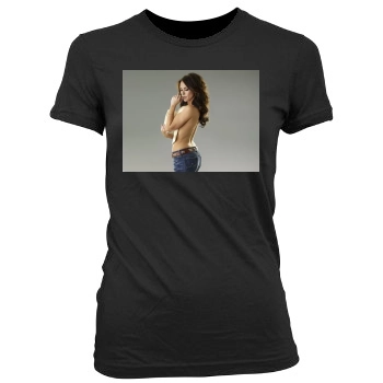 Jennifer Love Hewitt Women's Junior Cut Crewneck T-Shirt