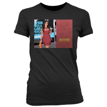 Jennifer Love Hewitt Women's Junior Cut Crewneck T-Shirt