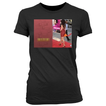 Jennifer Love Hewitt Women's Junior Cut Crewneck T-Shirt