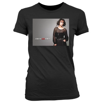 Jennifer Love Hewitt Women's Junior Cut Crewneck T-Shirt