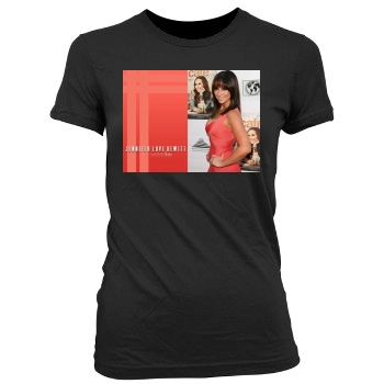 Jennifer Love Hewitt Women's Junior Cut Crewneck T-Shirt