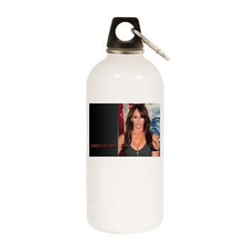 Jennifer Love Hewitt White Water Bottle With Carabiner