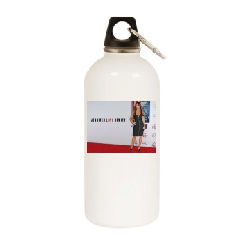 Jennifer Love Hewitt White Water Bottle With Carabiner