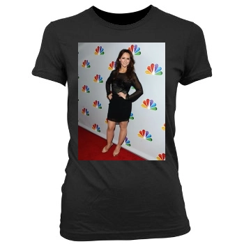 Jennifer Love Hewitt Women's Junior Cut Crewneck T-Shirt