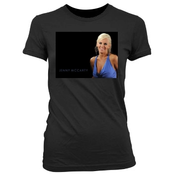 Jenny McCarthy Women's Junior Cut Crewneck T-Shirt