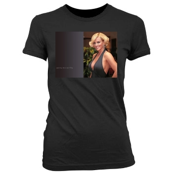 Jenny McCarthy Women's Junior Cut Crewneck T-Shirt