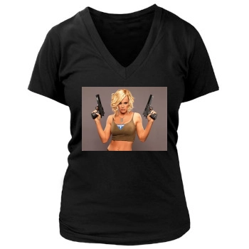 Jenny McCarthy Women's Deep V-Neck TShirt