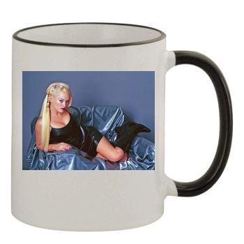 Jenny McCarthy 11oz Colored Rim & Handle Mug