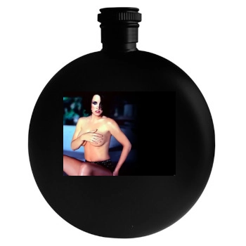 Jenny McCarthy Round Flask