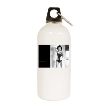 Jenny McCarthy White Water Bottle With Carabiner