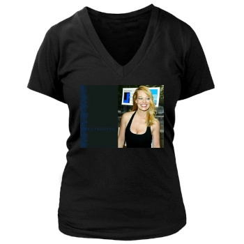 Jeri Ryan Women's Deep V-Neck TShirt