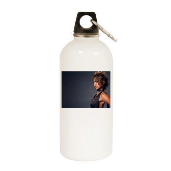 Jessica Alba White Water Bottle With Carabiner