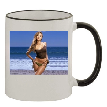 Jessica Alba 11oz Colored Rim & Handle Mug