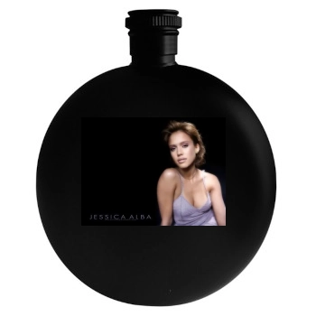 Jessica Alba Round Flask