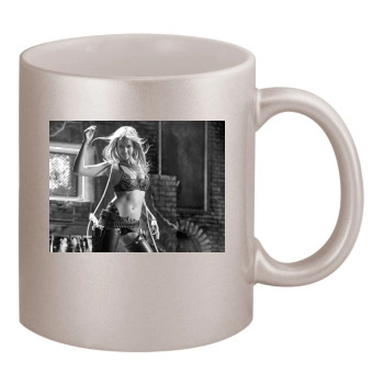 Jessica Alba 11oz Metallic Silver Mug