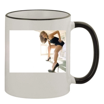 Jessica Alba 11oz Colored Rim & Handle Mug