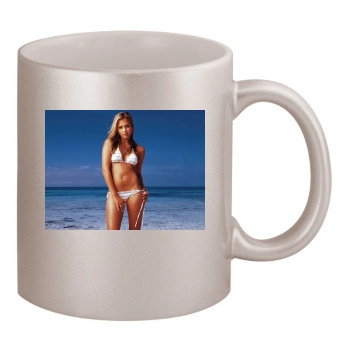 Jessica Alba 11oz Metallic Silver Mug