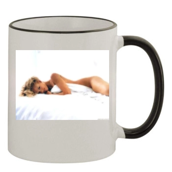 Jessica Alba 11oz Colored Rim & Handle Mug