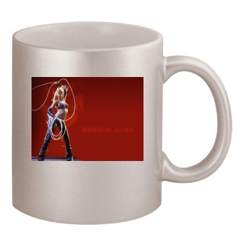 Jessica Alba 11oz Metallic Silver Mug