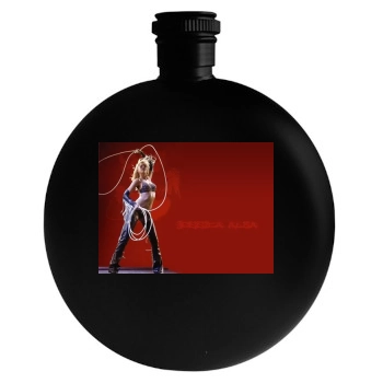 Jessica Alba Round Flask