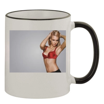 Jessica Alba 11oz Colored Rim & Handle Mug