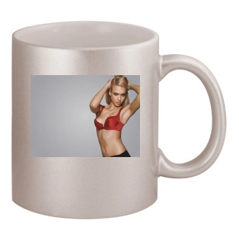 Jessica Alba 11oz Metallic Silver Mug