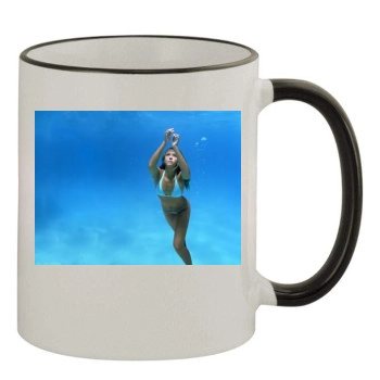 Jessica Alba 11oz Colored Rim & Handle Mug