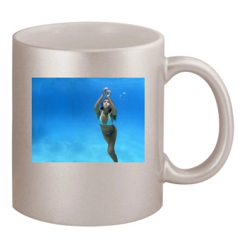 Jessica Alba 11oz Metallic Silver Mug