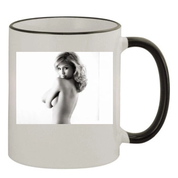 Jessica Alba 11oz Colored Rim & Handle Mug