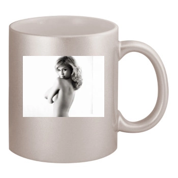 Jessica Alba 11oz Metallic Silver Mug