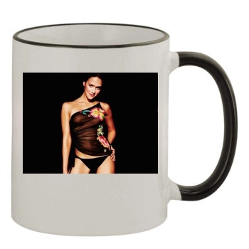 Jessica Alba 11oz Colored Rim & Handle Mug