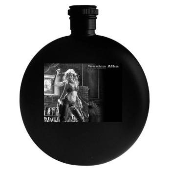 Jessica Alba Round Flask