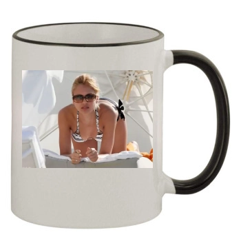 Jessica Alba 11oz Colored Rim & Handle Mug