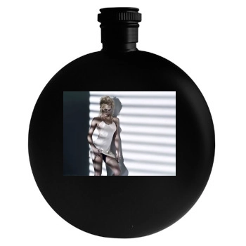 Jessica Alba Round Flask