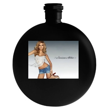 Jessica Alba Round Flask